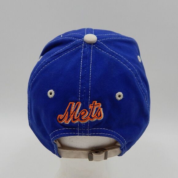 New York NY Mets Hat Baseball Cap Adjustable Strapback Blue Embroidered Logo - Picture 4 of 13
